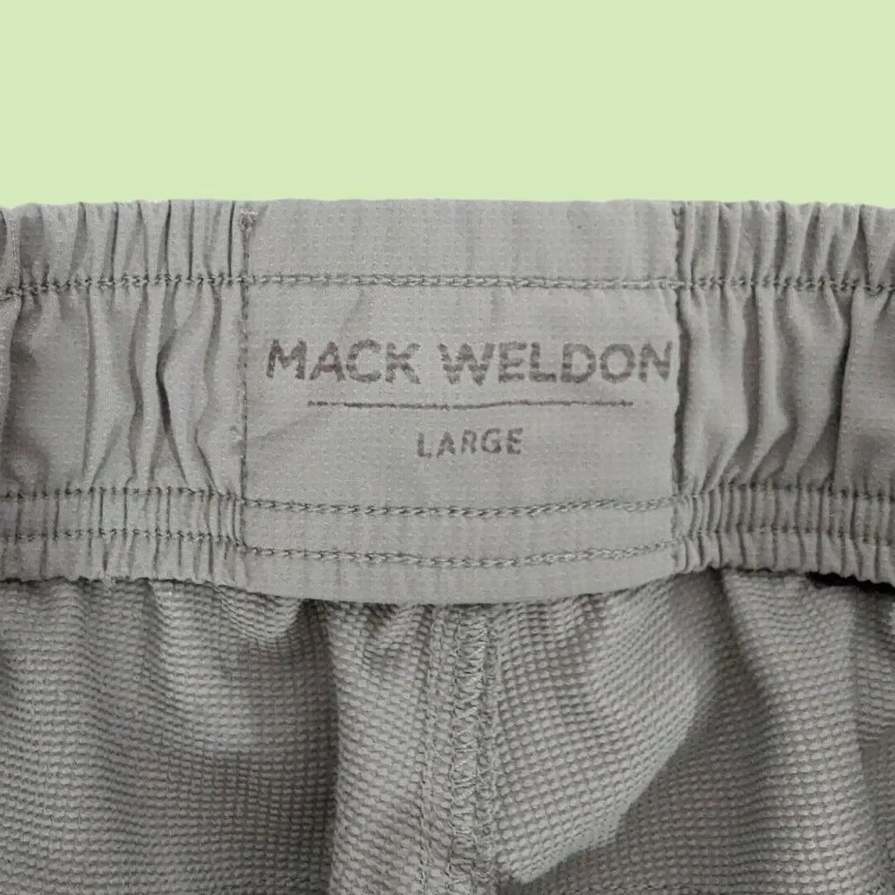 Mack Weldon Swim Trunks Mens L‎ Gray 6In Inseam